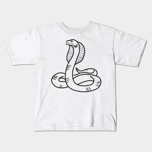 Stick figure cobra snake Kids T-Shirt